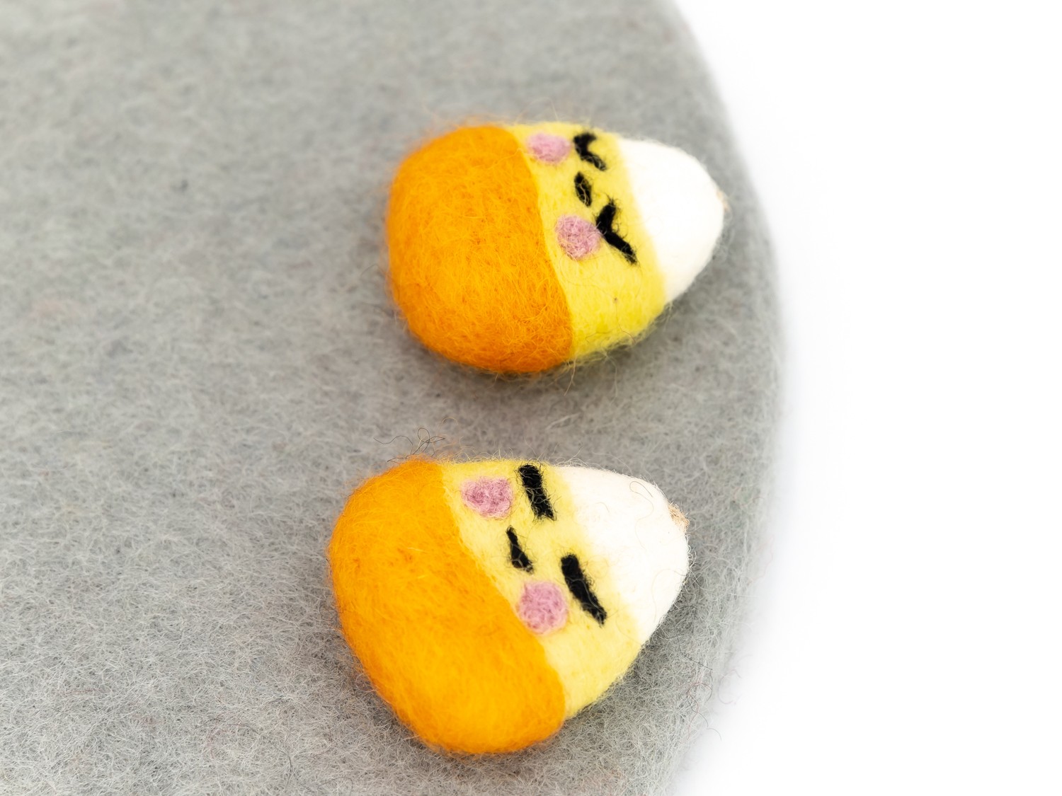 Halloween Felt Cheeky Candy Corn - Felt and Yarn