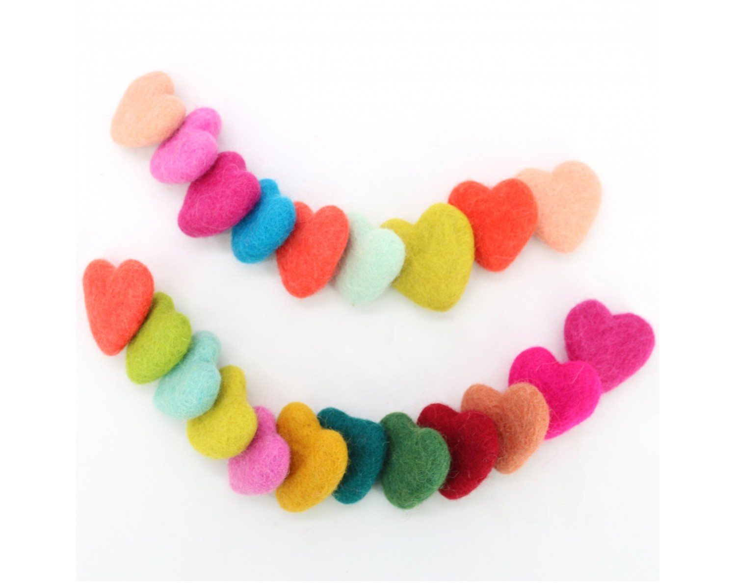 4-5cm Multicolor Felt Heart