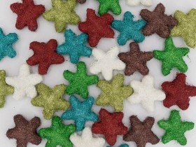 Mixed Color Assortment Felt Star Stickers (1.5 to 3 Inch