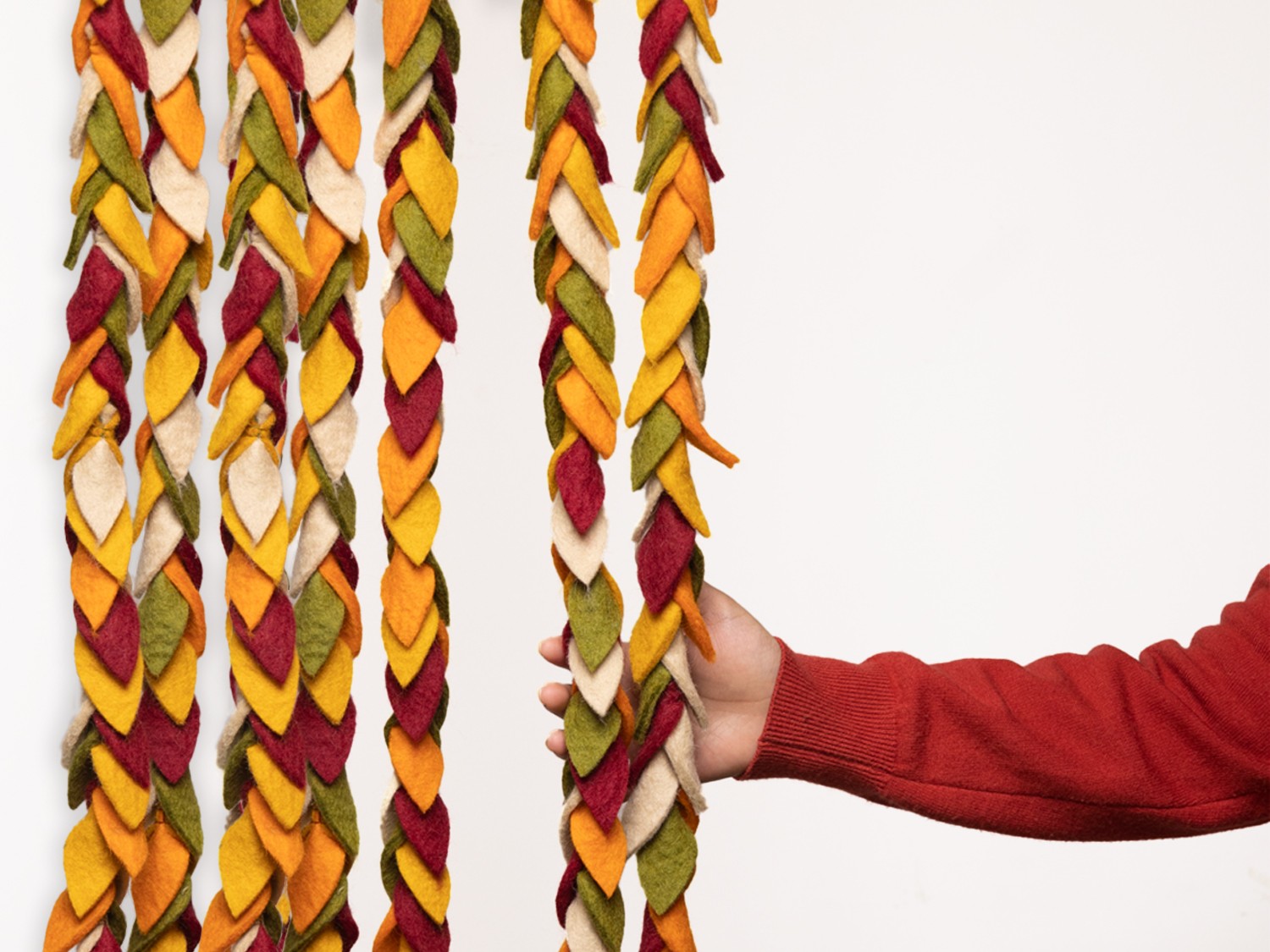 Handmade Felt Fall Leaf Garland