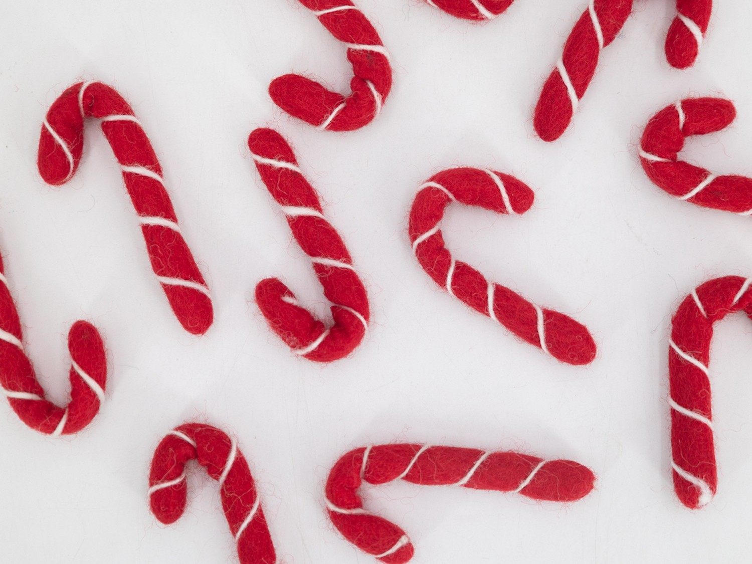 7cm Felt Candy Canes