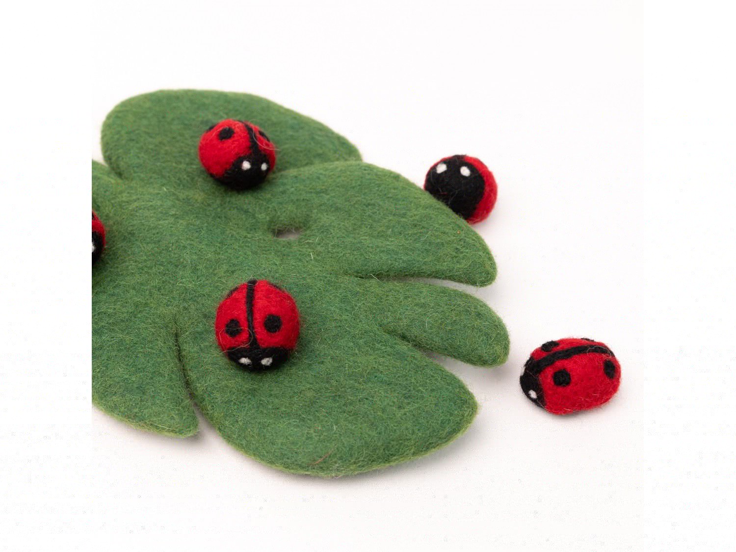 3cm Cute Felt Lady Bug - Felt and Yarn