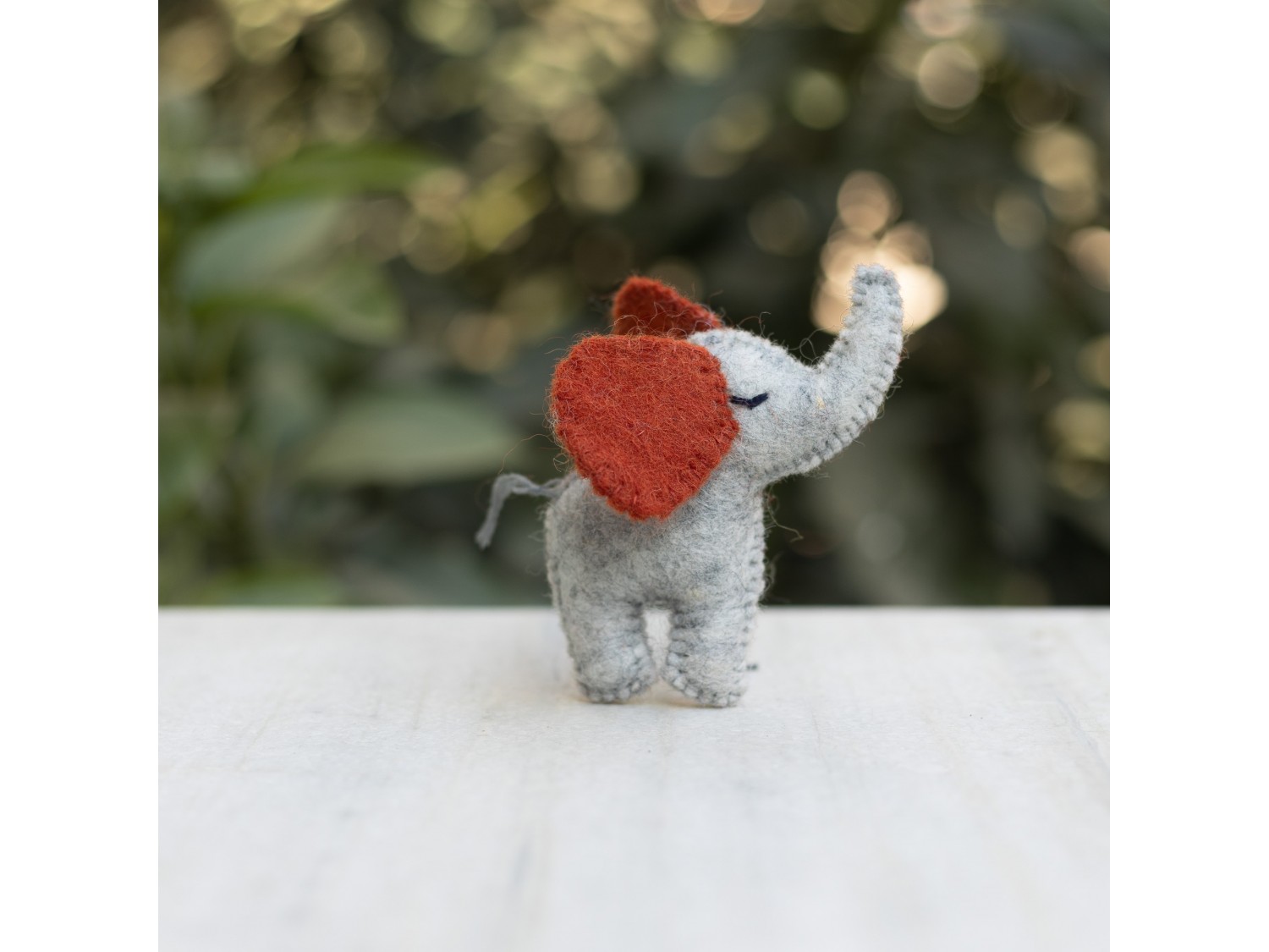 Wool Felt Cute Elephant - Felt and Yarn