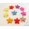quadu 25 colorful felt stars – 25 mm