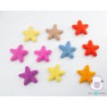 quadu 25 colorful felt stars – 25 mm