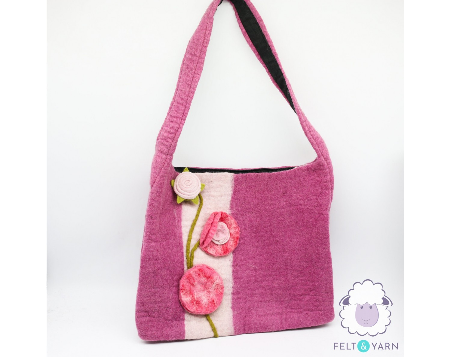 FELT BAG, felt bag for women,Flower bag, Women felt bag, Handbag, Felt shopper bag, Felt buy handbag, Felt shoulder bag, Flower design bag