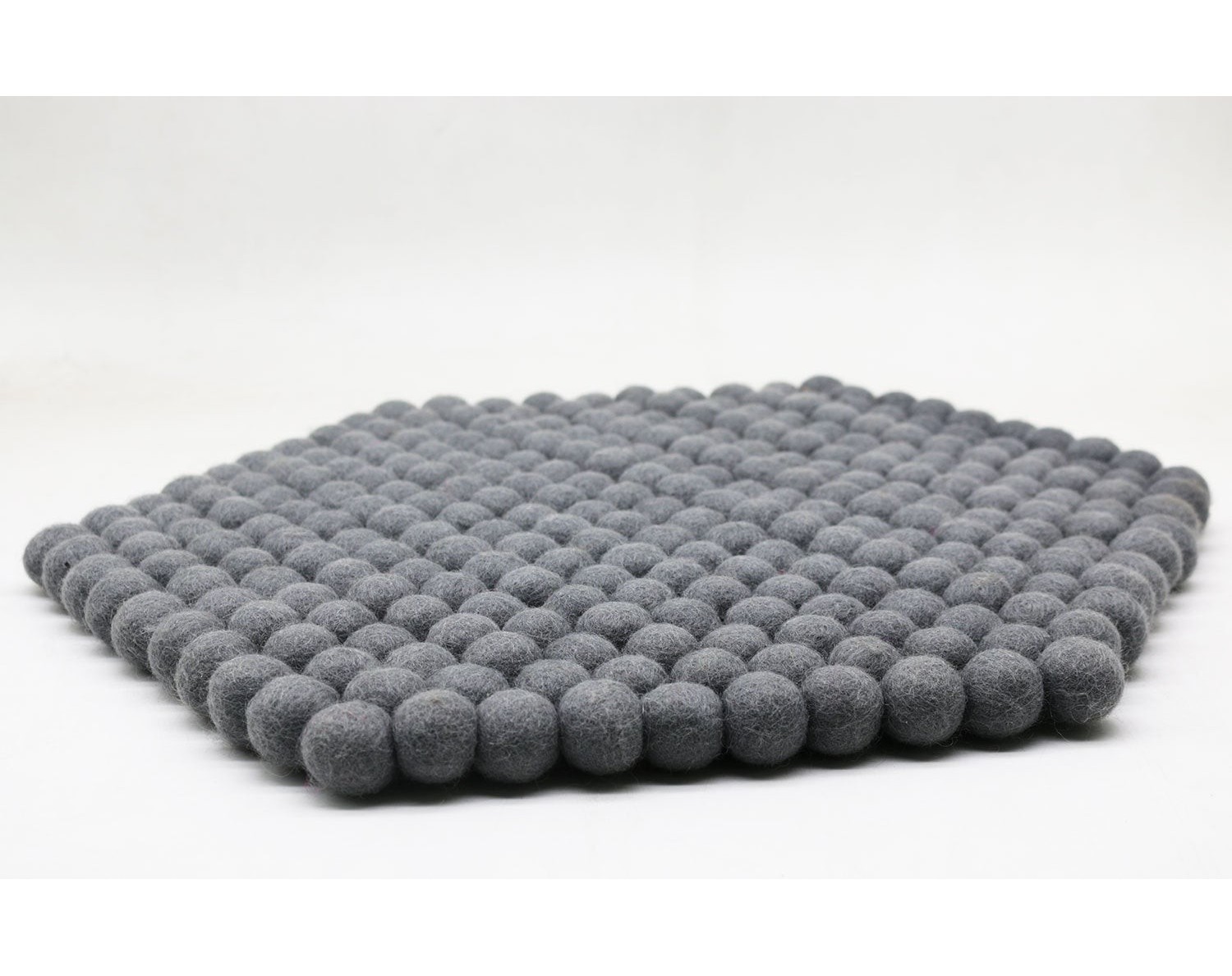 4 Pcs Gray Felt Ball Chair Pad [100% Pure Wool]-Felt & Yarn
