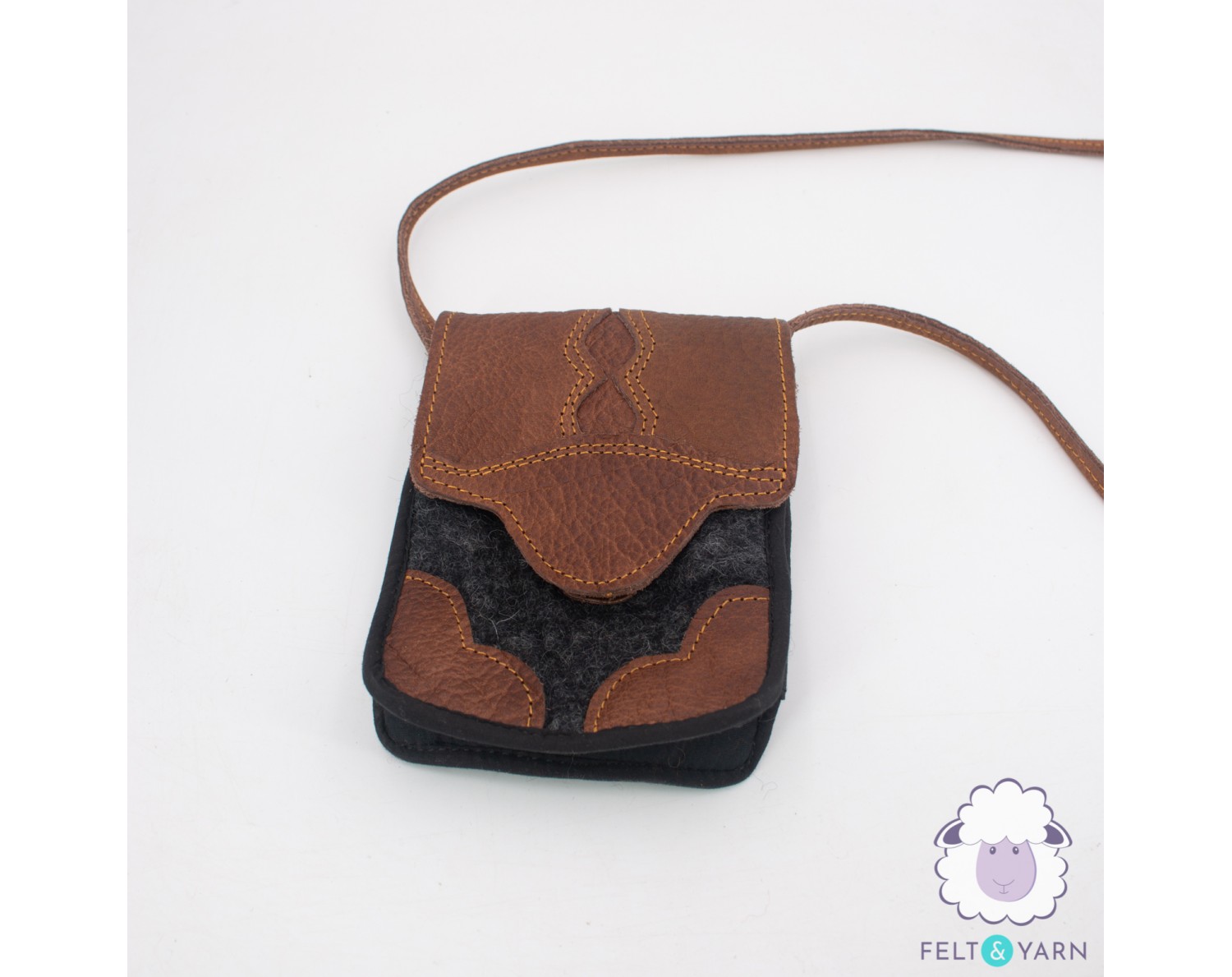 Leather Cross-Body Cell Phone Handbags, Hand made in the USA