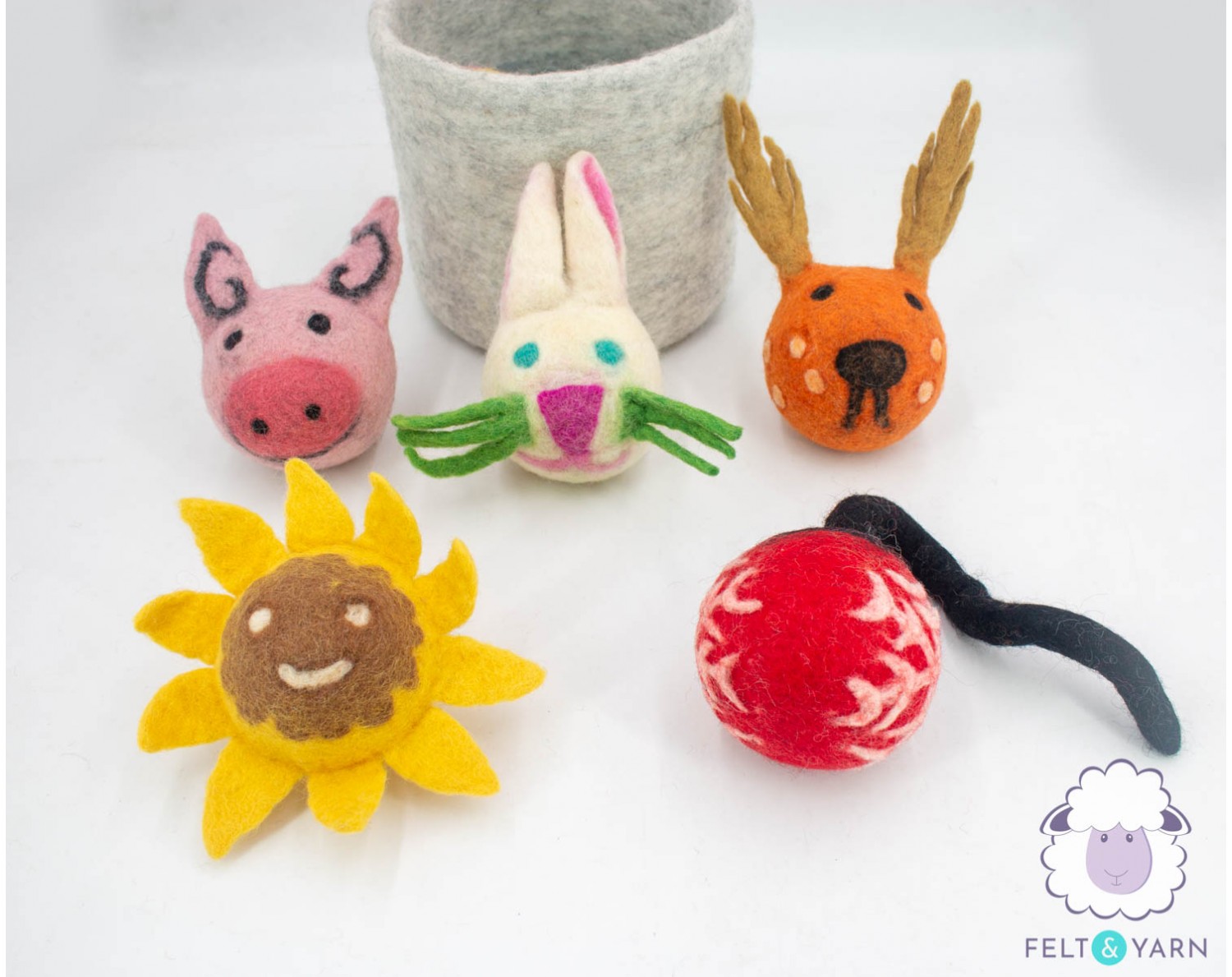 how to make felt dog toys