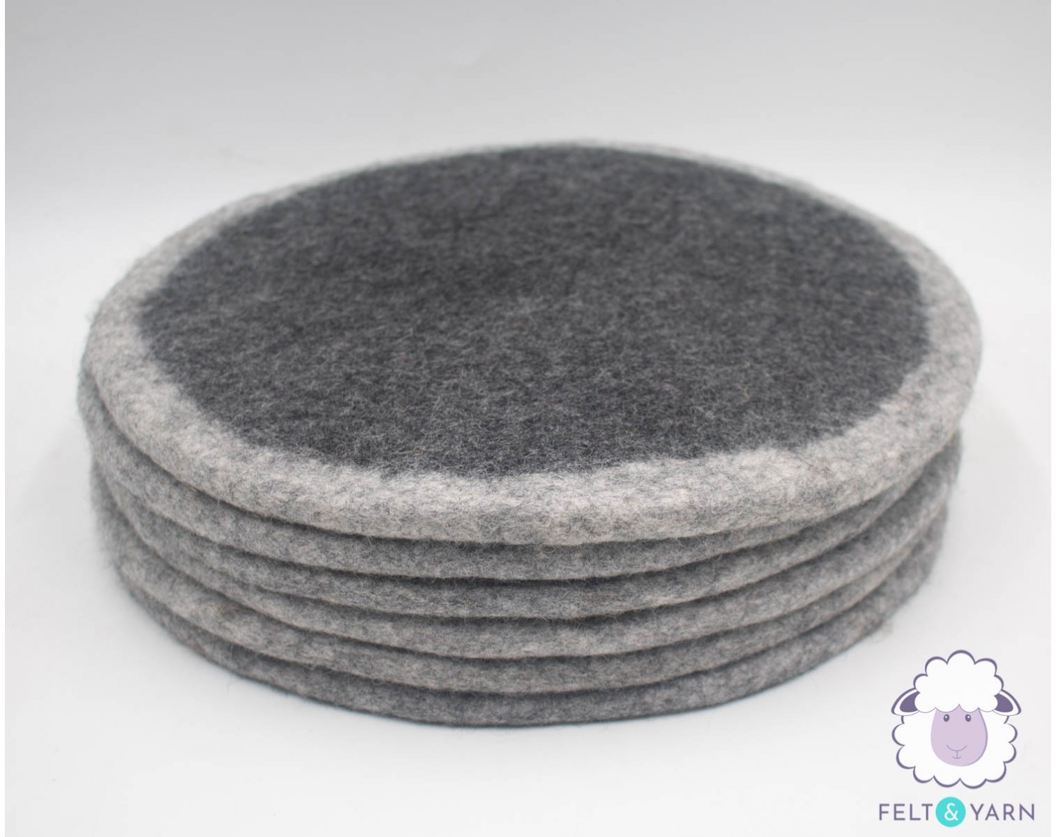 Handknit Seat Pad – Felted Wool Seat Pad – Wool Chair Cushions