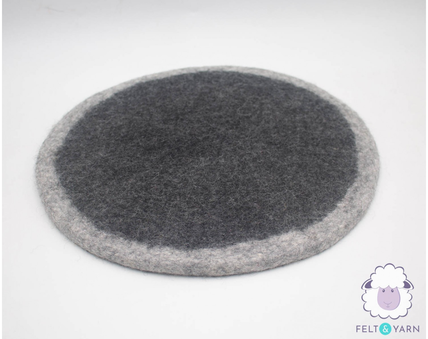 35cm Wool Felted Seat Pad, Round Thick Chair Cushion for Felt Home Decor,  Start With 2 Sets of Handmade Pads 
