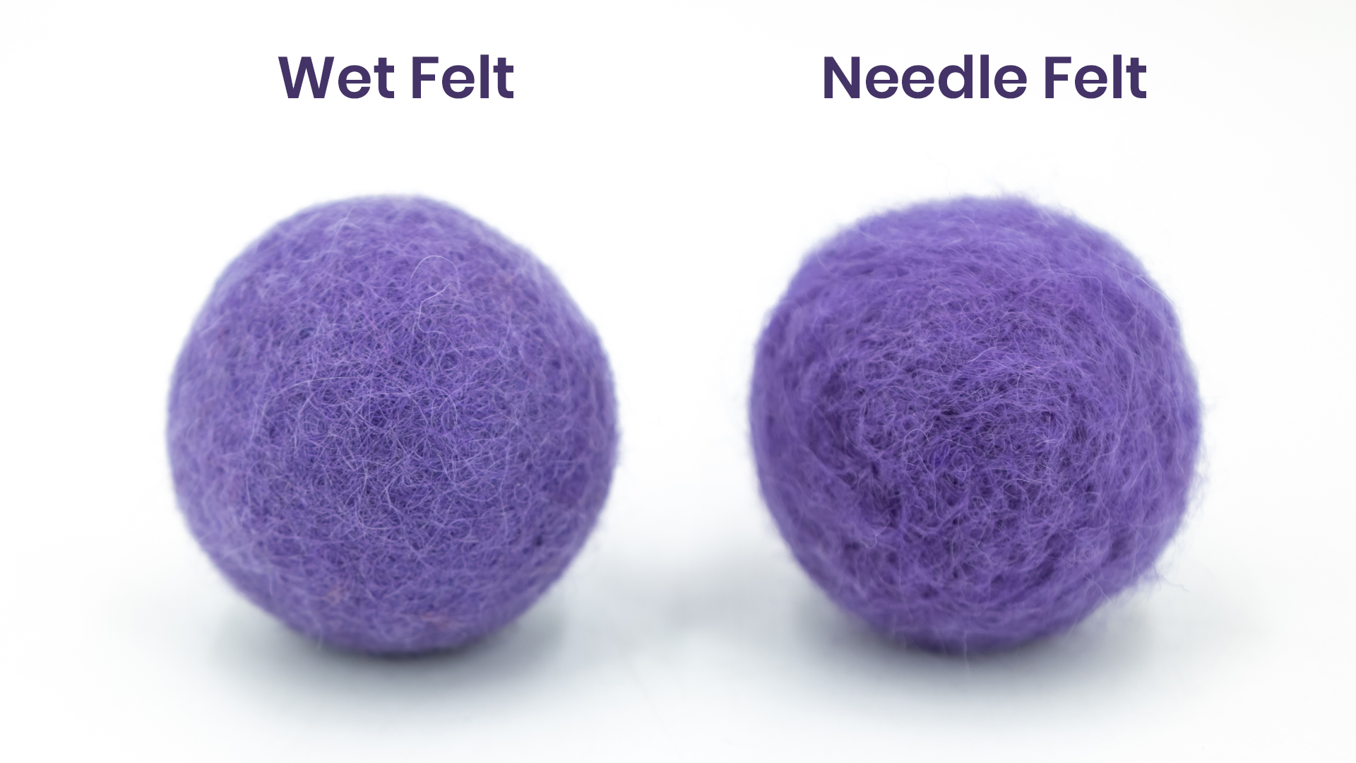 Core Wool + Large Wools - High Quality Needle Felting Kits, Wet
